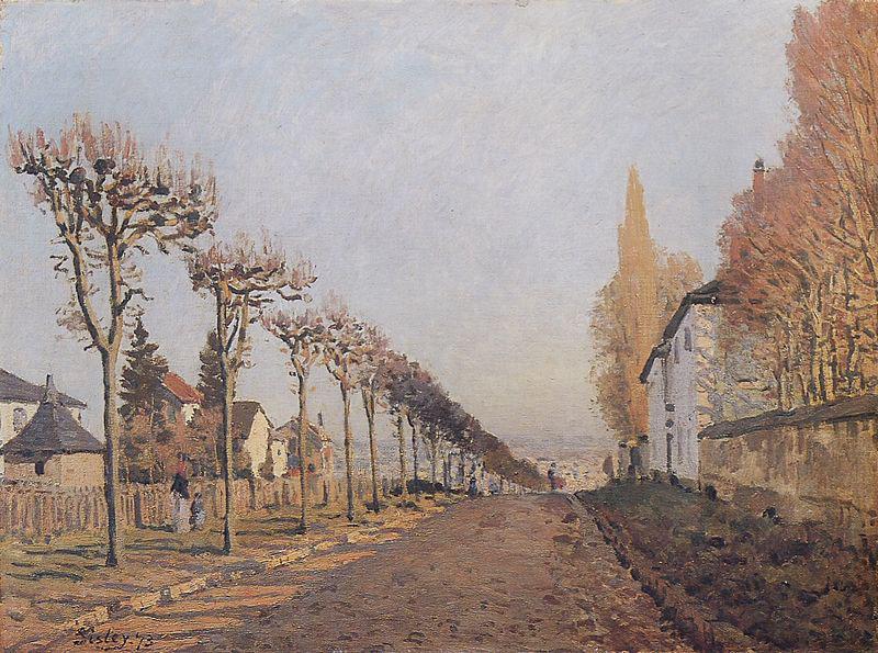 Alfred Sisley Chemin de la Machine Louveciennes, oil painting picture
